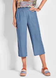 Culotte VERA aus Lyocell - hellblau - Gr. 50 von Goldner Fashion