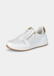 Sneaker mit komfortablem Reißverschluss - weiss - Gr. 37,5 von Goldner Fashion