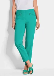 7/8-Bengalinhose LOUISA - grün - Gr. 40 von Goldner Fashion