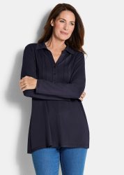 Tunika aus Viskose-Jersey - marine - Gr. 21 von Goldner Fashion