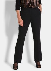 Jersey-Hose CARLA mit ausgestelltem Bein - schwarz - Gr. 195 von Goldner Fashion