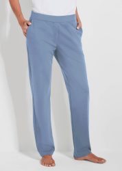 Bequeme Freizeithose mit Schlupfbund und Taschen - blau / méliert - Gr. 20 von Goldner Fashion