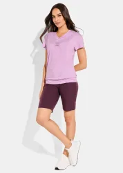 Bermuda aus Active-Stretch-Material - bordeaux - Gr. 38 von Goldner Fashion
