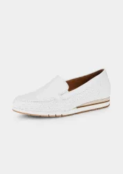 Slipper in Flechtoptik - weiss - Gr. 5 von Goldner Fashion