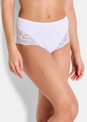 Taillenslip mit Spitze - weiss - Gr. 40 von Goldner Fashion