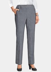 Trevira-Schurwollhose CARLA - grau / méliert - Gr. 21 von Goldner Fashion