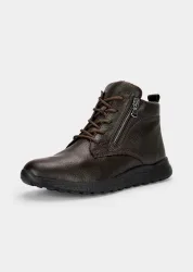 Halbschuhe aus Nappaleder - braun - Gr. 42 von Goldner Fashion