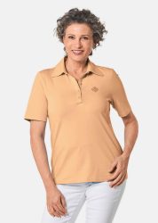 Stretchbequemes Poloshirt - pfirsich - Gr. 19 von Goldner Fashion
