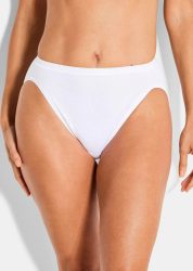 Jazzpant im 3er-Pack aus Baumwolle - weiss - Gr. 46 von Goldner Fashion