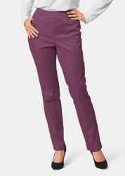 Schlupfhose LOUISA aus Baumwoll-Satin - aubergine - Gr. 27 von Goldner Fashion