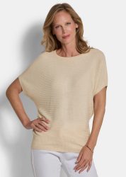 Edler Strickpullover mit Glanzgarn - cremeweiss - Gr. 20/21 von Goldner Fashion