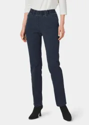 Schlupfjeans CARLA mit Glitzersteinen - marine - Gr. 50 von Goldner Fashion