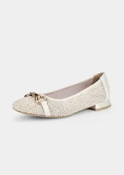 Ballerina in edler Strickoptik - cremeweiss - Gr. 37 von Goldner Fashion