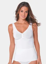 BH-Hemd mit gemoldeten Cups - weiss - Gr. 40/42 von Goldner Fashion