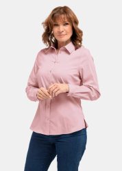 Unentbehrliche Langarmbluse mit Elasthananteil - rosé - Gr. 25 von Goldner Fashion