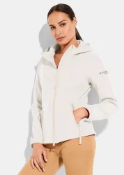 Flauschige Softshell-Jacke - cremeweiss - Gr. 46 von Goldner Fashion