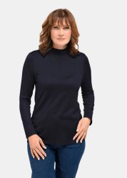 Unkomplizierter Stehbundpullover - marine - Gr. 19 von Goldner Fashion