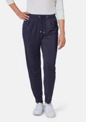 Bequeme Slinky-Hose mit Schlupfbund - marine - Gr. 42 von Goldner Fashion
