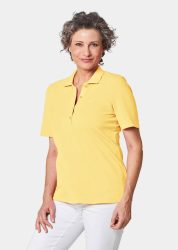 Poloshirt in hochwertiger Pikee-Qualität - gelb - Gr. 25 von Goldner Fashion