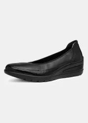 Ballerinas aus glänzendem Leder - schwarz - Gr. 42 von Goldner Fashion