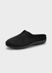 Pantoffeln mit Kautschuk-Sohle - schwarz - Gr. 39 von Goldner Fashion