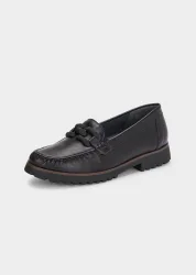 Slipper mit modischer Verzierung - schwarz - Gr. 38 von Goldner Fashion