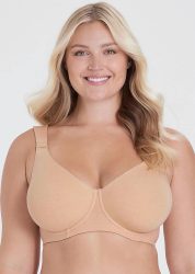 T-Shirt-BH mit Bio-Baumwolle - beige - Gr. 100 B von Goldner Fashion