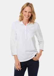 Poloshirt in hochwertiger Pikee-Qualität - weiss - Gr. 24 von Goldner Fashion