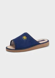 Pantoletten mit flexibler Sohle - marine - Gr. 39 von Goldner Fashion