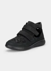 Stiefeletten aus Stretch-Material mit Hallux-Funktion - schwarz - Gr. 36 von Goldner Fashion