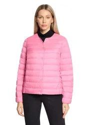 Leichte Daunenjacke mit Druckknöpfen - pink - Gr. 38 von Goldner Fashion