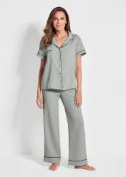Musselin-Pyjama - mint - Gr. 21 von Goldner Fashion