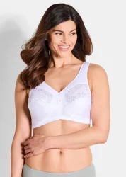 Bügelloser BH im 2er-Pack - weiss / weiss - Gr. 105 C von Goldner Fashion