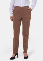 Pflegeleichte Schlupfhose - braun - Gr. 38 von Goldner Fashion