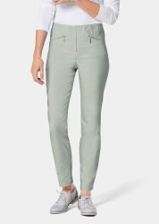 Schmale Bengalinhose LOUISA - graugrün - Gr. 19 von Goldner Fashion