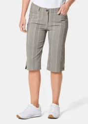Bermuda CARLA in Streifen-Optik - grau - Gr. 21 von Goldner Fashion