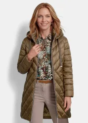 Kurzmantel mit Schlank-Stepp - camel - Gr. 19 von Goldner Fashion