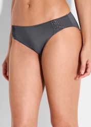 Hüftslip aus seidig-weicher Microfaser - anthrazit - Gr. 48/50 von Goldner Fashion