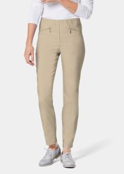 Schmale Bengalinhose LOUISA - beige - Gr. 20 von Goldner Fashion