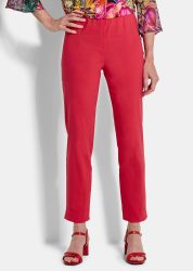 7/8-Bengalinhose LOUISA mit Schlupfbund - rot - Gr. 19 von Goldner Fashion