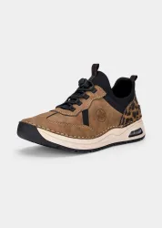 Slip-in-Sneaker mit Leo Print - beige - Gr. 38 von Goldner Fashion