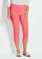 7/8-Schlupfhose LOUISA aus Super-Stretch - koralle - Gr. 42 von Goldner Fashion