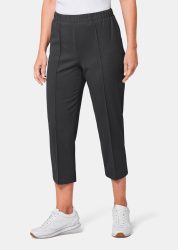 Bequeme 7/8-Rippenhose CARLA - anthrazit - Gr. 21 von Goldner Fashion