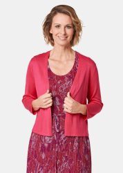 Wunderbar leichter Strick-Bolero - pink - Gr. 24 von Goldner Fashion