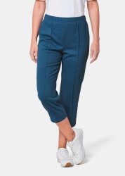 Bequeme 7/8-Rippenhose CARLA - blau - Gr. 21 von Goldner Fashion