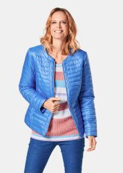 Steppjacke in zart glänzender Qualität - royalblau - Gr. 21 von Goldner Fashion