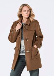 Dufflecoat in klassischem Stil - braun - Gr. 42 von Goldner Fashion