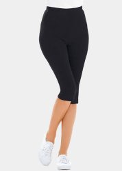 Bequeme Capri-Leggings - schwarz - Gr. 19 von Goldner Fashion