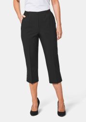 Pflegeleichte Capri-Schlupfhose - schwarz - Gr. 21 von Goldner Fashion