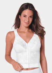 Lang-BH mit Vorderverschluss - weiss - Gr. 80 C von Goldner Fashion